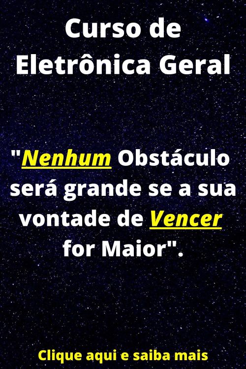 O melhor e mais completo curso online da internet de eletrônica geral. Curso ministrado pelos Profes