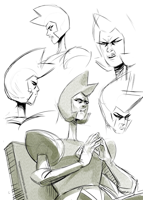 thegembeaststemple:  Not a fan of that neck but I like her helmet hair~ 