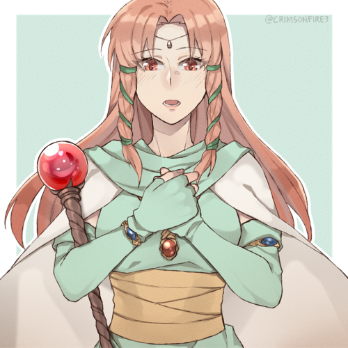  30 Days of FE Clerics or Priests Day 17: To heal you during quarantine Linoan from Thracia 776 