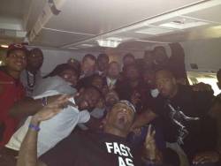 baltiamore:  Ravens flight back to Baltimore last night via Bernard Pollard. 