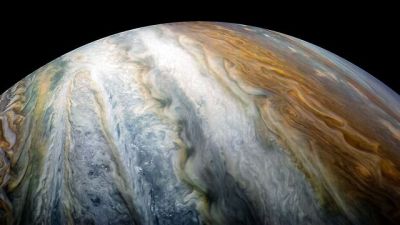 Pics from the Juno probe at Jupiter