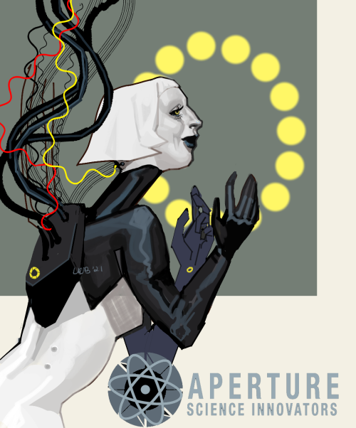 lizbethrart:havent made anything digital in a while- have a silly lil glados :-)