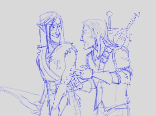 t4nku: every day i wake up and think about geralt and yaevinn making eye contact