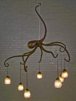 steampunktendencies:  Octopus Chandelier