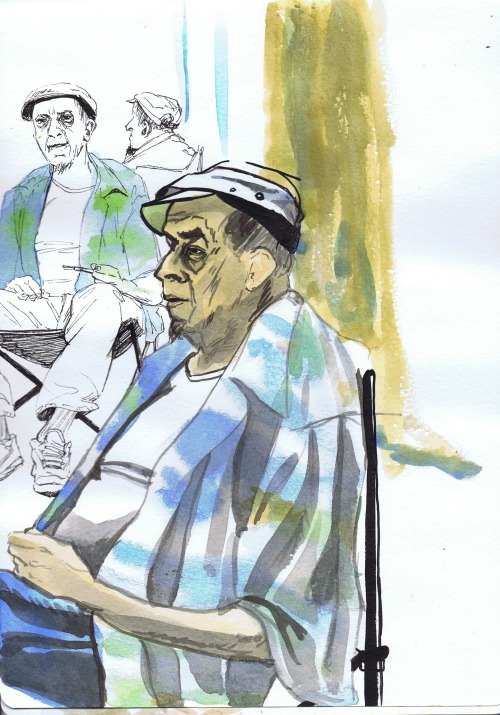 location drawings from Illustrative Storytelling, part 2locations:Union StationChinatownFairfax Farm