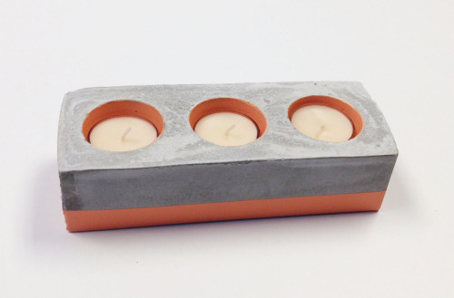 designmeetstyle: Concrete for your candles. Create this inexpensive and stylish DIY idea in just 7 e