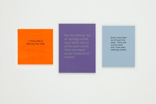 nyctaeus: Break-up Text Painting: Not For Nothing, 2014Allison Wade
