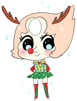Laurtist:  I Saw A Pearl Reindeer And I Had To Draw One Too Sdkhfzsdlh Qt Nose  Slbtumblng
