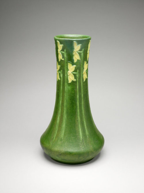 1. Vase, 1903/09   Glazed Earthenware design attributed to George Prentiss Kendrick, decoration