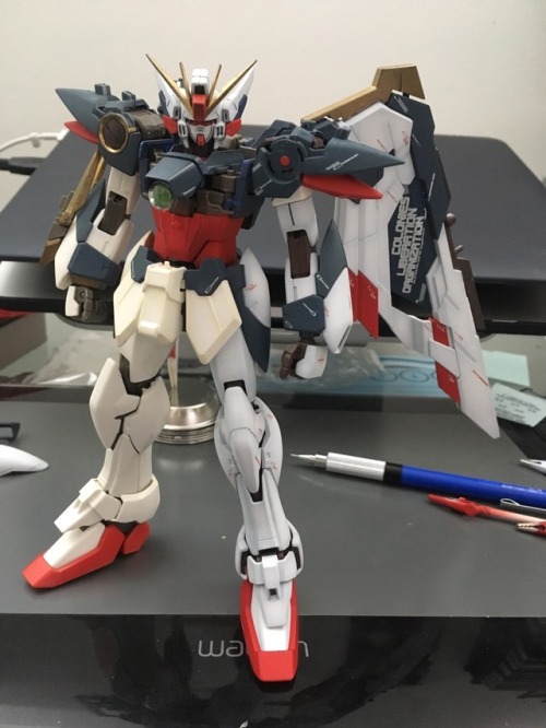 Continuing With Wing Gundam. I Think I Found A Nice White I Want. Basically Did Pre Shading With Tamiya