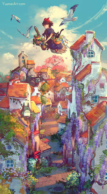 yuumei-art:  Kiki’s Plant Delivery Service~I