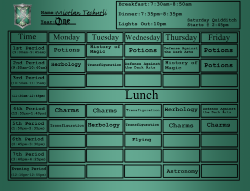 Conviction Class Schedules