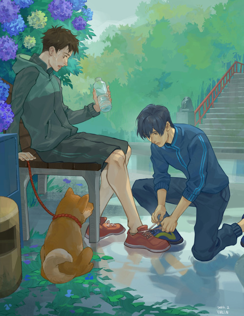 Jog in a rainy morning. Kakeru and Haiji’s relationship has so many layers in it and I can’t get eno