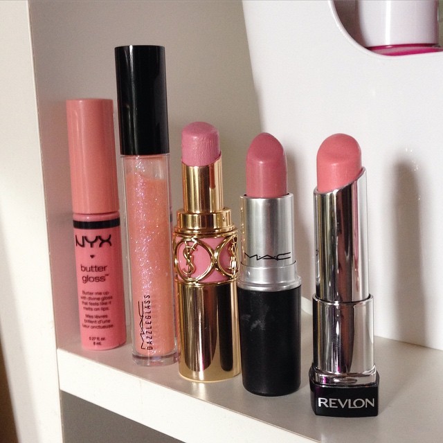 meggygrace:  2014’s Most Worn Lip Products  (L to R) NYX Butter Gloss in “Creme