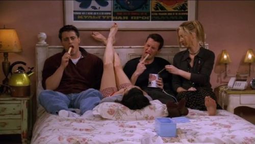 genterie: Matt LeBlanc, Courteney Cox, Matthew Perry and Lisa Kudrow in Friends (1994-2004)