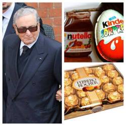 tresubresdobles:Italia despide a Michele Ferrero, creador de la Nutella, los huevos Kinder y Ferrero Rocher; falleció a los 89 años. Bendito seas Michele, tú y tus deliciosos inventos.