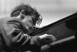 barcarole:  Glenn Gould during a rehearsal with the Berlin Philarmonic Orchestra, 1957. Photo: Erich Lessing.