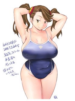 animexfavorites:  School Mizugi Gyanko ☆ Gundam Build Fighters Try | 翔丸 [pixiv]   &lt; |D&rsquo;&ldquo;&rdquo;&rsquo;