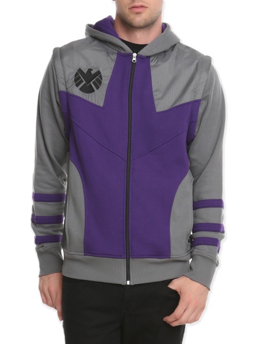 fuckyeahmarvelstuff: Hawkeye Zip Hoodie from Hot Topic