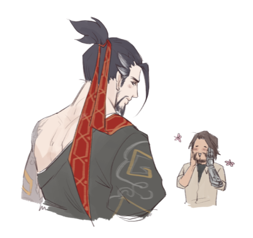 minghii:important discussion point: mccree has wrinkles around his eyes while hanzo’s face is just s