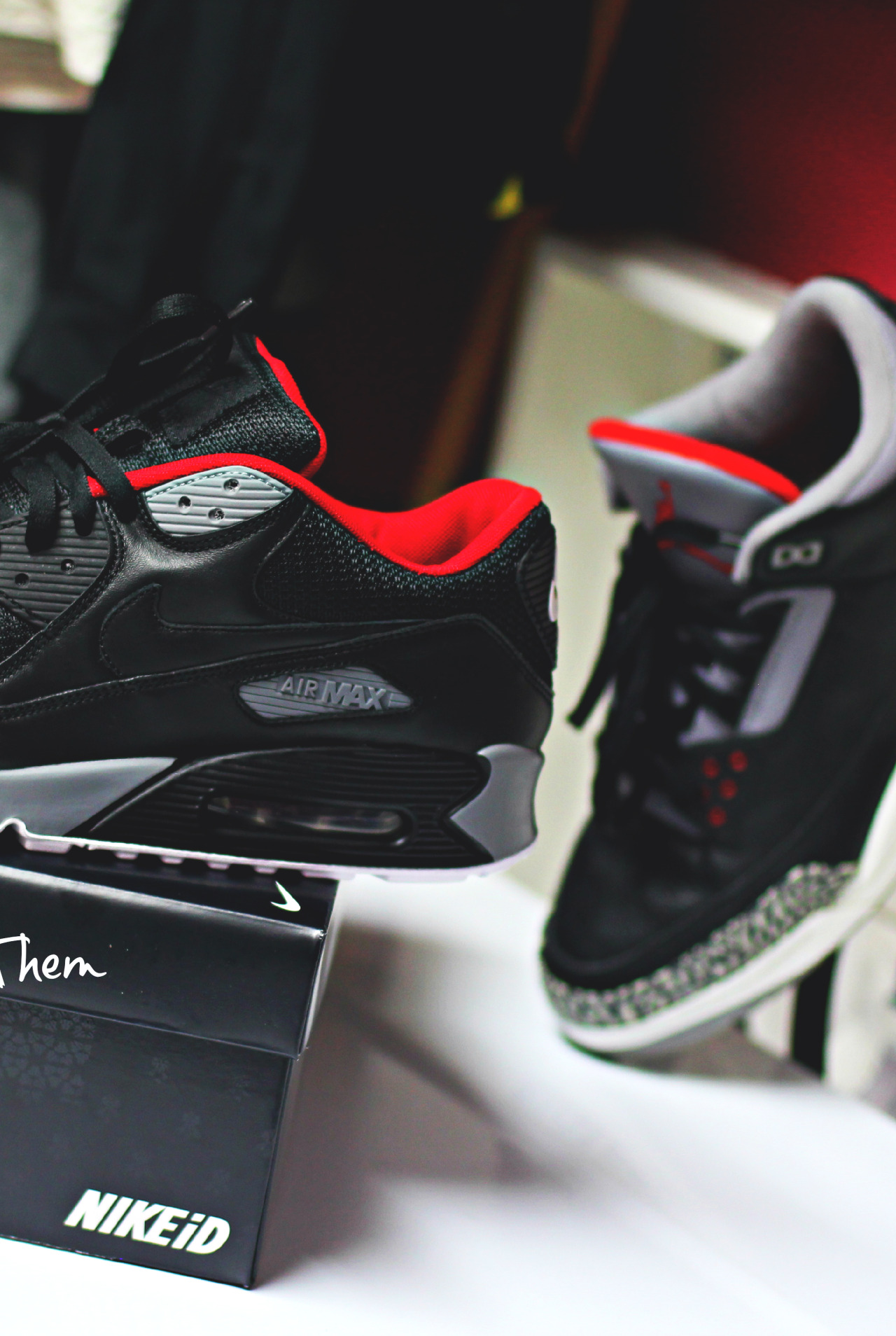 m0nopoly:  Air Max 90 x Air Jordan III // NeverWearThem 