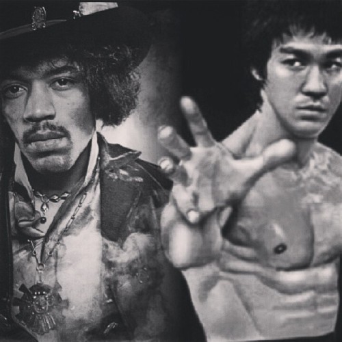 Happy Birthday Legends #jimihendrix#brucelee#legends by njp03 ift.tt/1jJHfrv