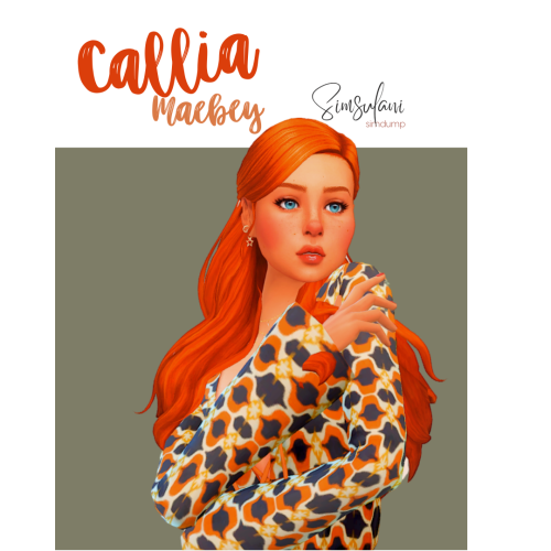 SIMDUMP - Callia Maebey Available since yesterday, she haunted me, her face on the homepage &am