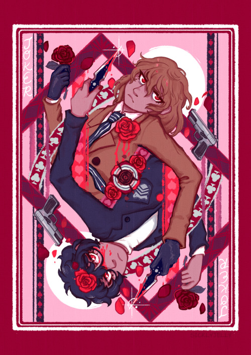 sicklyjelly:a bitter taste ☕️the (textless) cover illustration for my upcoming akeshu comic zine, Re