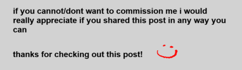 Comprehensive Commission Sheet It Seems To Work For Other People So Why Not Me.... 