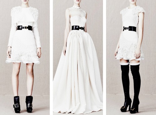 themiseducationofb:  People will stare. Make it worth their while → Alexander McQueen | Pre-Fall ‘13 