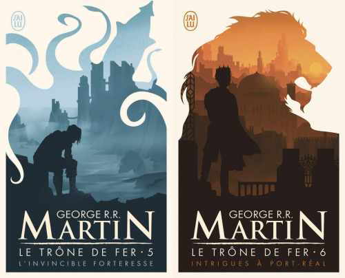 evamarlo: The Beautiful French Paperback Covers for the A Song of Ice and Fire Novels Le T