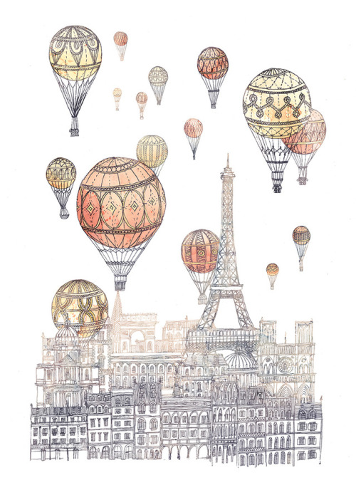 New to Society6 today- Voyages Over Paris ~ RefreshAvailable here as prints and more: https://societ