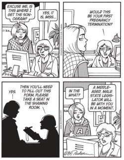 Anti-Capitalistlesbianwitch: This Doonesbury Abortion Cartoon Was Originally Written