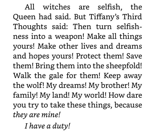 I Was Re-reading Some Discworld Books, And It Really Struck Me How Different The Endings Of The Wee Free