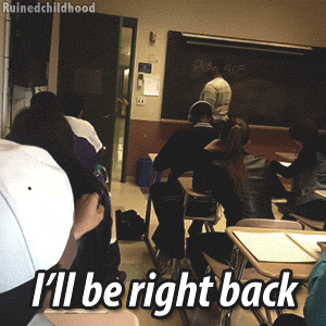 ruinedchildhood:  What happens when the teacher steps out for a minute