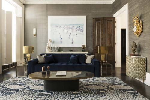 hellosukio: one of my favorite rooms now has a python rug (and by DVF, no less!)