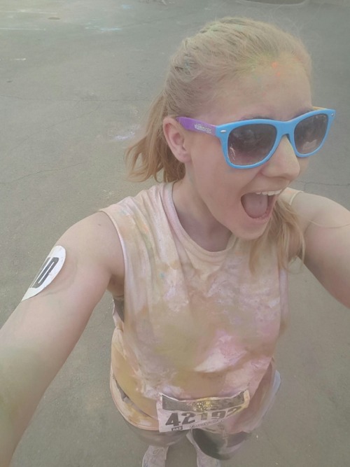 Some color me rad fun. My first 5k!