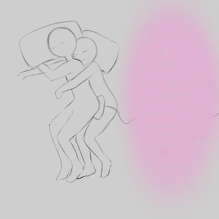 urltima:  I find myself sometimes getting really uncomfortable sleeping with someone