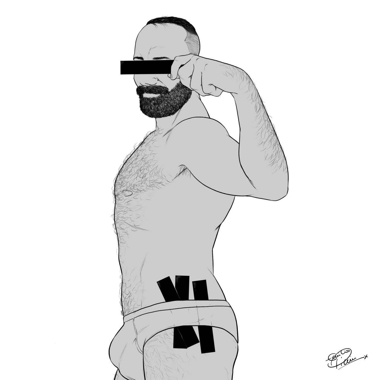 Hairy Gay Art and Cartoons