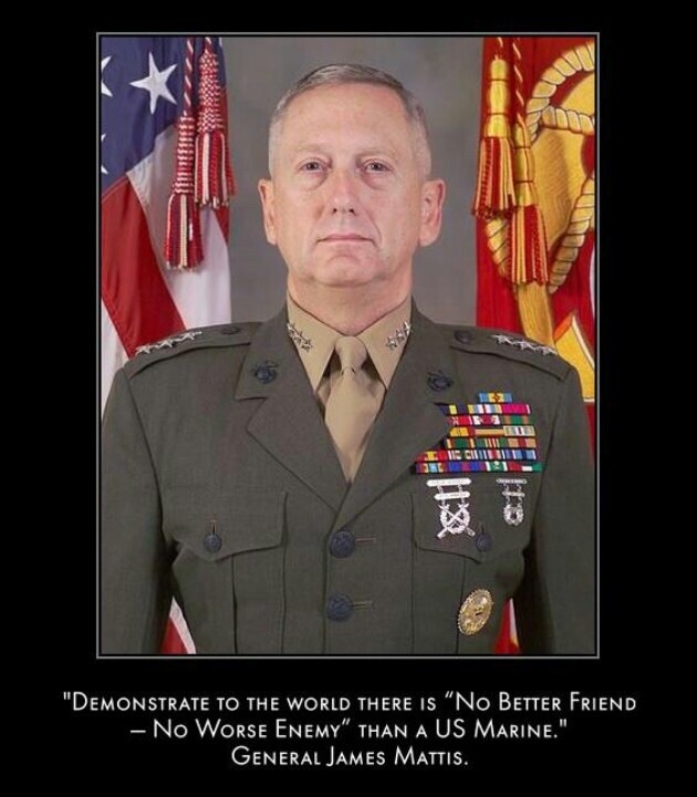 southernsideofme:Mad Dog Mattis - Secretary of Defense Please  So glad he&rsquo;s
