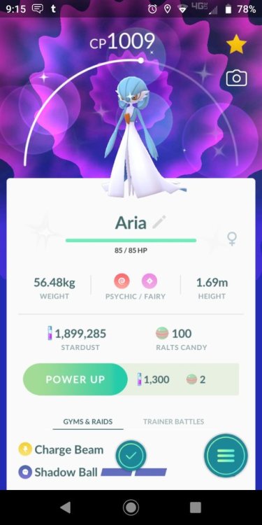 billciipher:Community they went great, I got enough candies and I randomly caught this shiny Roselia