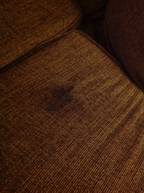 Uh oh I had a little leaking accident on the couch xx Luckily I ran and made it to the bathroom. Did