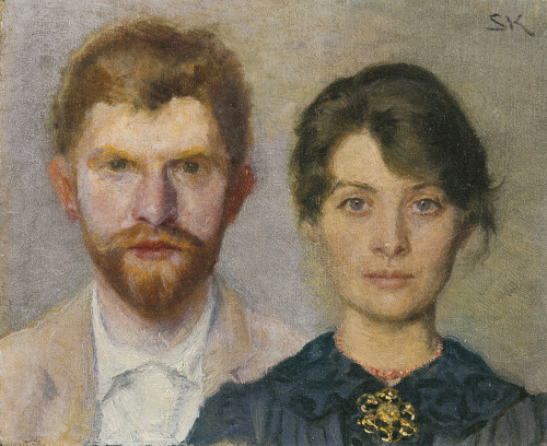 Peder Severin Krøyer - Double-Portrait of Marie and Peder Krøyer - 1890