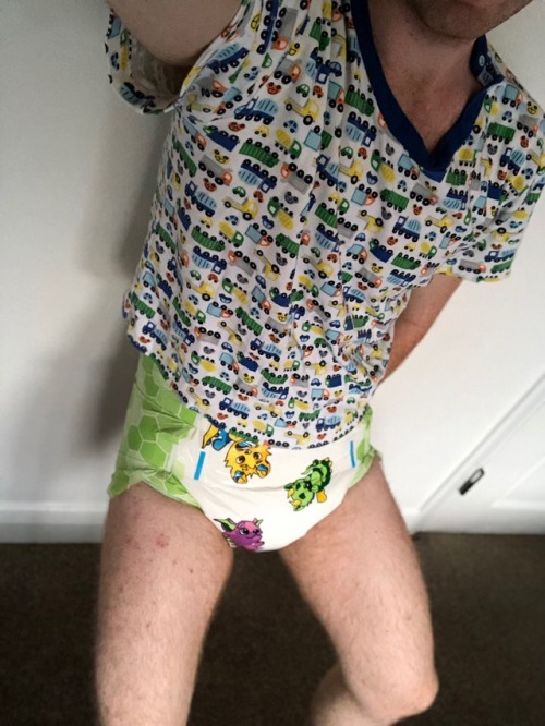 diaper-scort:Trying out lil rascals from @nappies-r-us I love the pattern and print let’s see how th