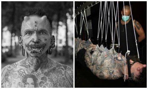 Rolf  Buchholz,  é um recordista mundial. Ele é o homem com mais piercings d