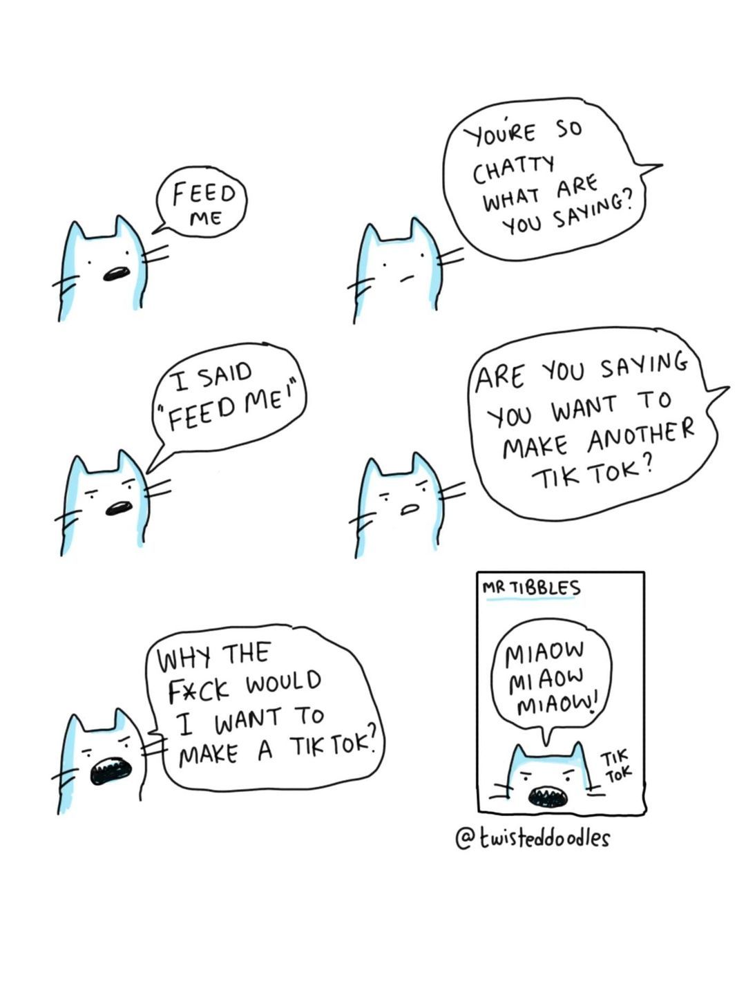 mr tibbles by twisteddoodles #cats #comics #tiktok #lmao #food Cats ...