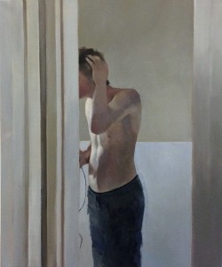 grundoonmgnx:   Elisabeth McBrien, Buzzcut, 2014 Oil on canvas, 20″ x 24″ 