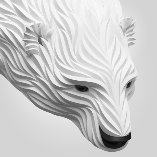 Maxim Shkret Digital Animal Sculptures