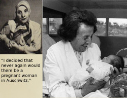webbgirl34:  thebigsisteryouneveraskedfor:  Gisella Perl was forced to work as a doctor in Auschwitz concentration camp during the holocaust. She was ordered to report ever pregnant women do the physician Dr. Josef Mengele, who would then use the women