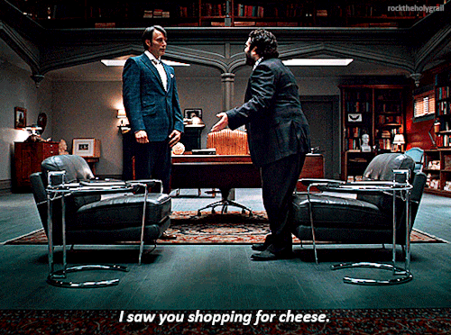 rocktheholygrail:Hannibal 1x07 - “Sorbet” On the one hand, this scene is just flat-out hilarious. Bu